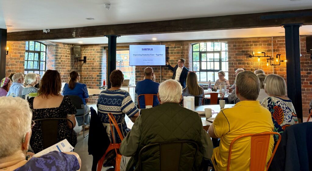 Dr Roy J Hamilton speaker presenter at diabetes uk sponsored stakeholder event